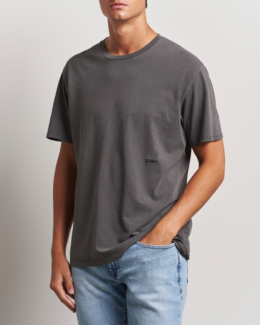 Herren |  | FRAME | Short Sleeve Relaxed T-Shirt Washed Anthracite