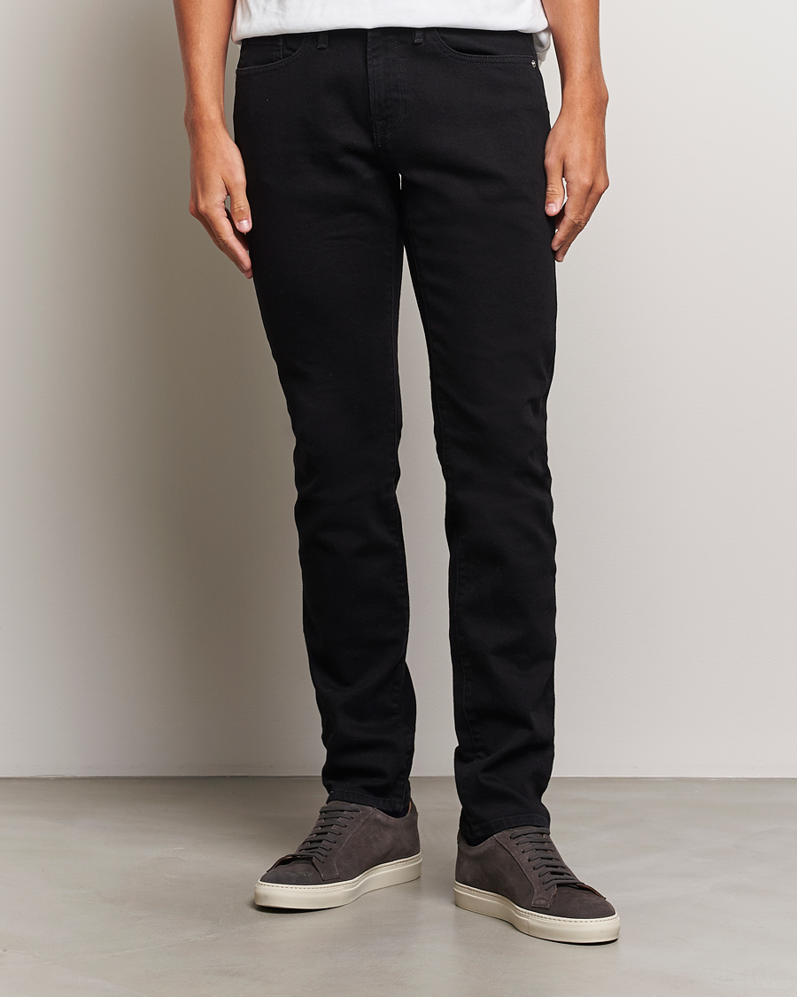 Herren | Schwartze Jeans | FRAME | L´Homme Slim Stretch Jeans Noir