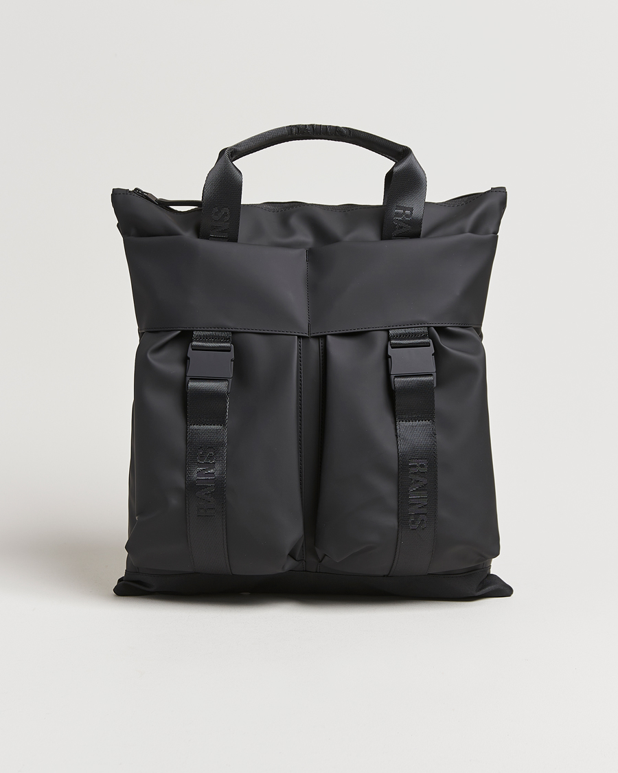 Black zip up tote bag online