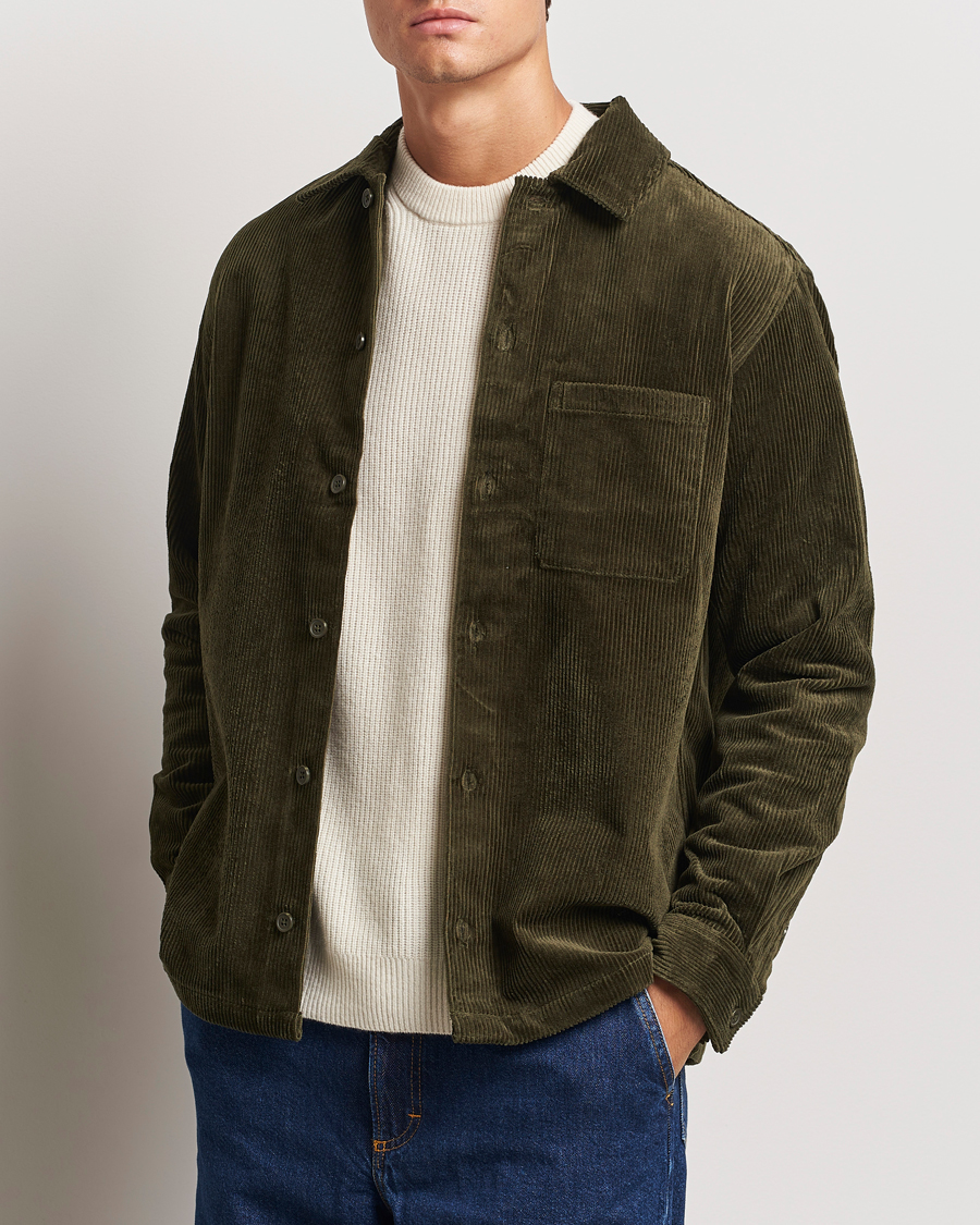 Herren |  | Samsøe Samsøe | Damon Corduroy Overshirt Forest Night