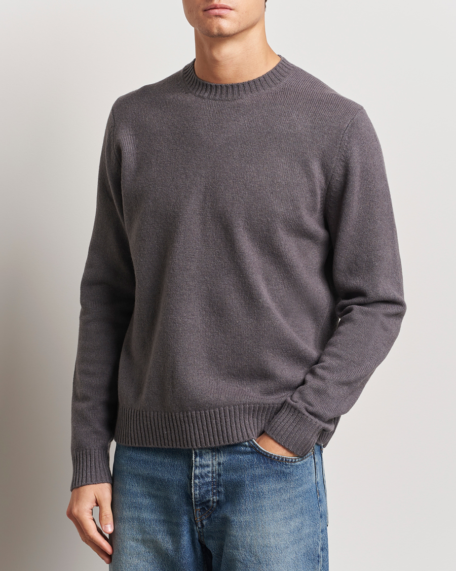 Herren |  | Samsøe Samsøe | Sylli Wool Crew Neck Volcanic Ash