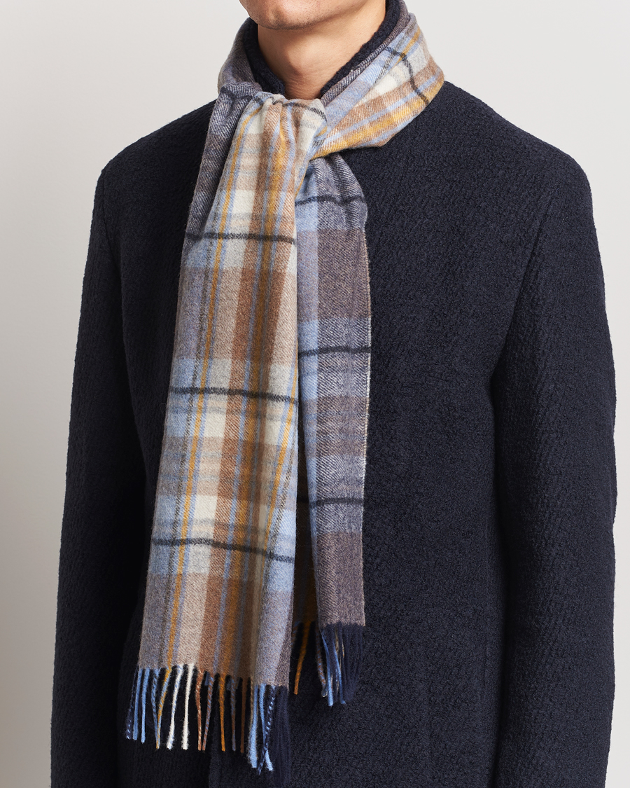 Herren |  | Stenströms | Wool/Cashmere Checked Scarf Multi