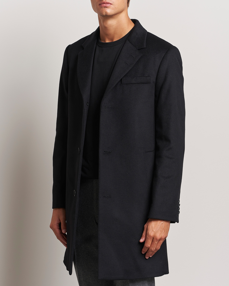 Herren |  | Tiger of Sweden | Finnan Wool/Cashmere Coat Black