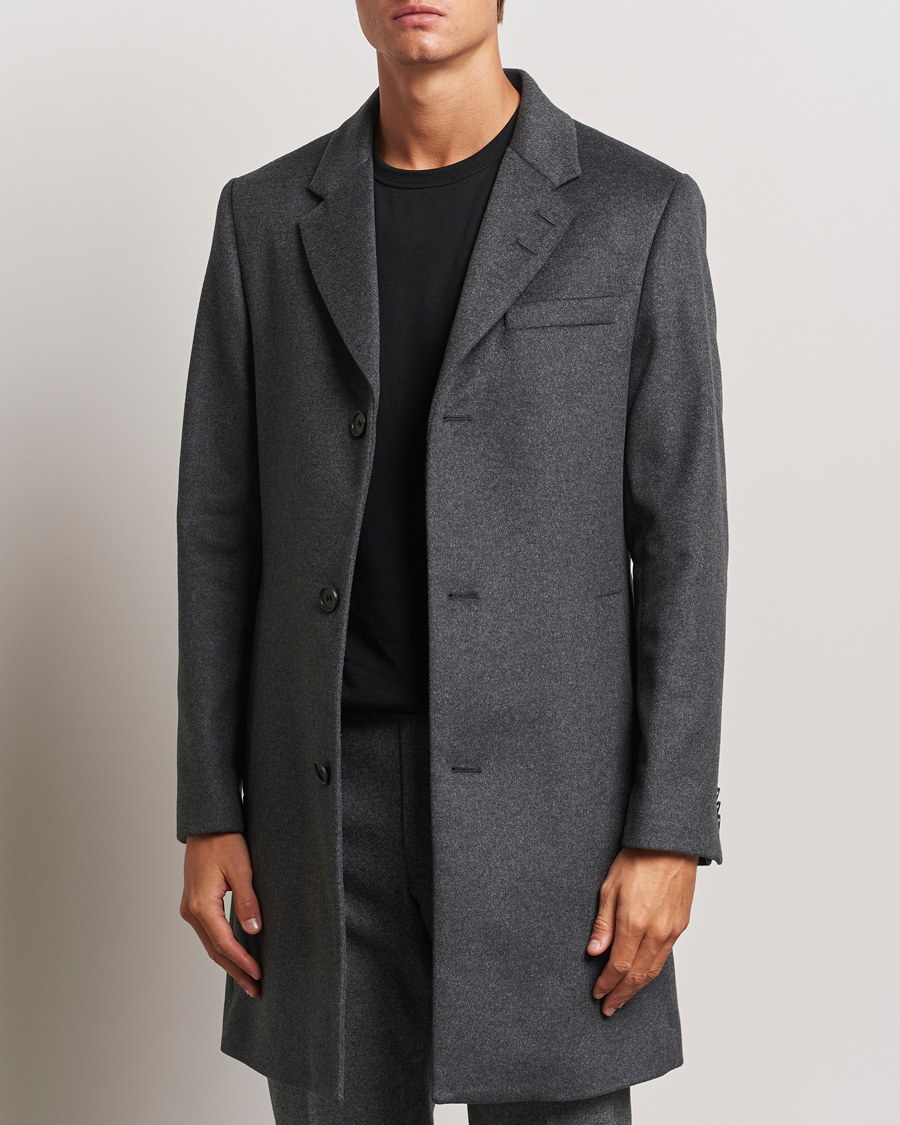 Herren | Business & Beyond - Formal | Tiger of Sweden | Finnan Wool/Cashmere Coat Grey Melange