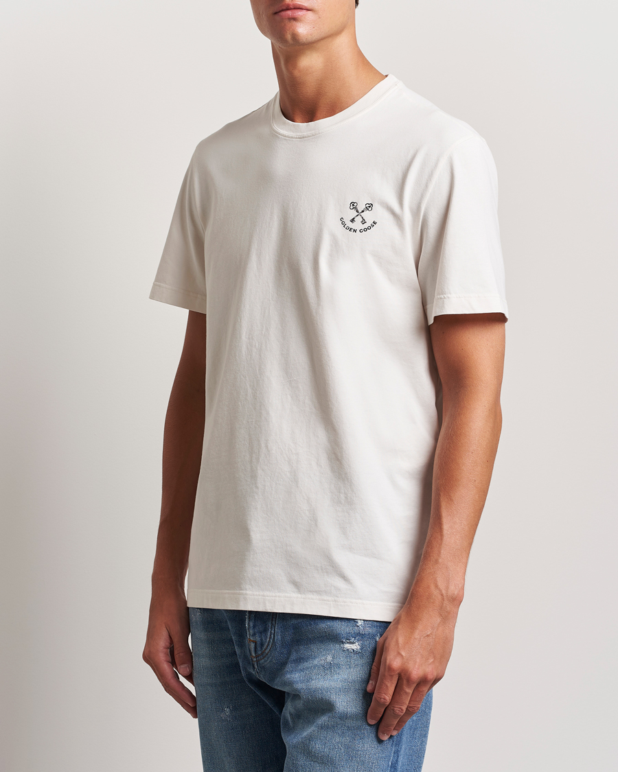 Herren |  | Golden Goose | Journey Short Sleeve T-Shirt Heritage White