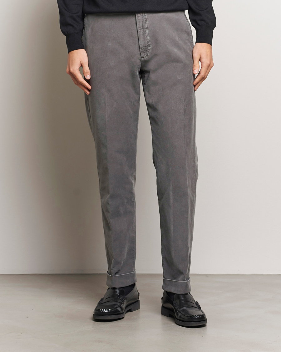 Herren |  | Incotex | Regular Fit Moleskin Slacks Dark Grey