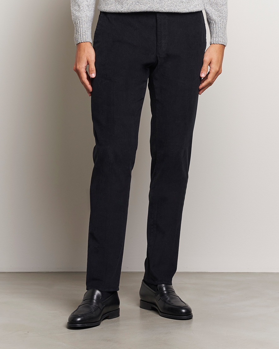 Herren |  | Incotex | Slim Fit Baby Corduroy Trousers Navy