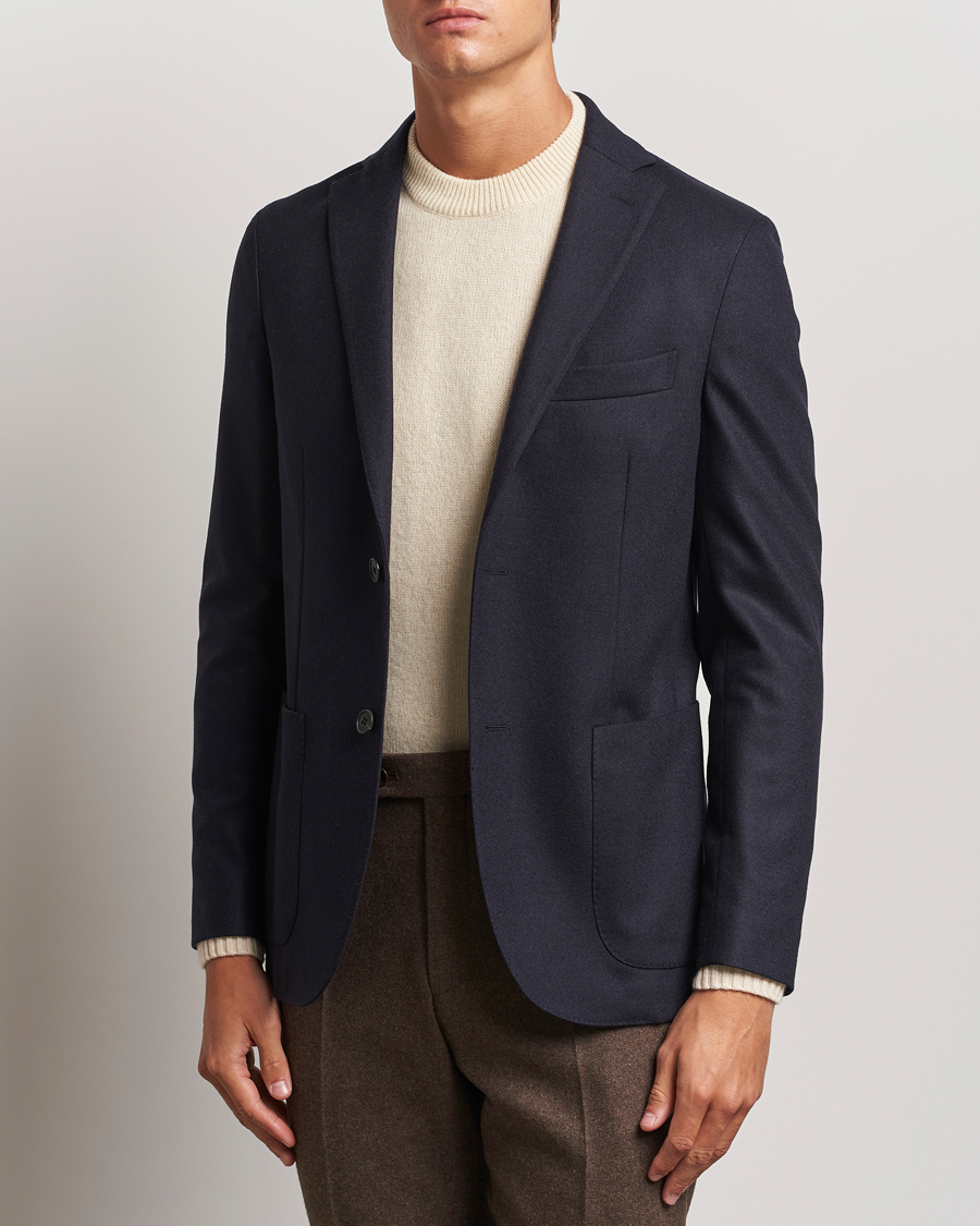 Herren |  | Incotex | Wool/Cashmere Blazer Navy