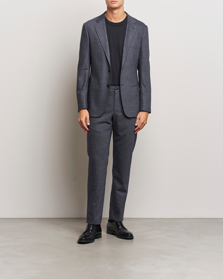 Herren |  | Giorgio Armani | Soho Wool/Cashmere Flannel Suit Navy Melange