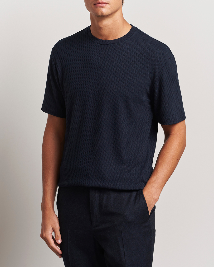 Herren |  | Giorgio Armani | Viscose/Cashmere T-Shirt Midnight