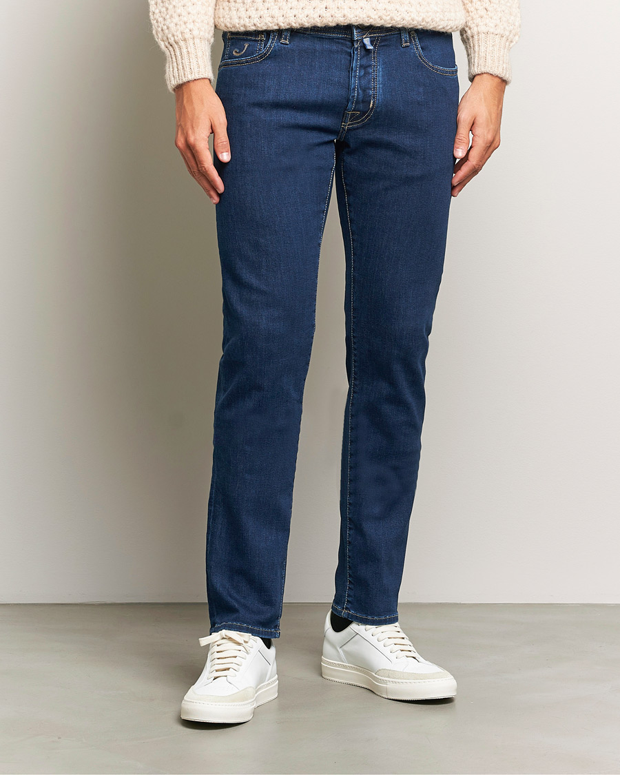 Herren |  | Jacob Cohën | Nick Slim Fit Streatch Jeans Dark Blue