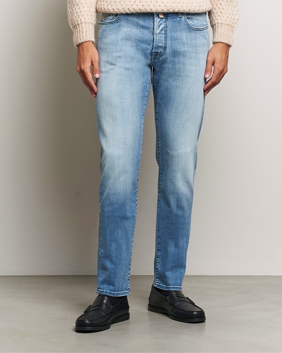 Herren |  | Jacob Cohën | Bard Slim Fit Streatch Jeans Light Blue