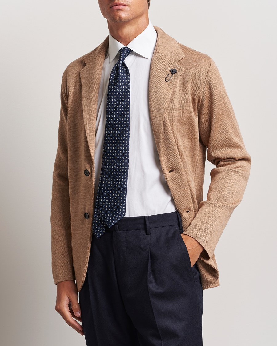 Herren | Kleidung | Lardini | Knitted Wool Blazer Beige