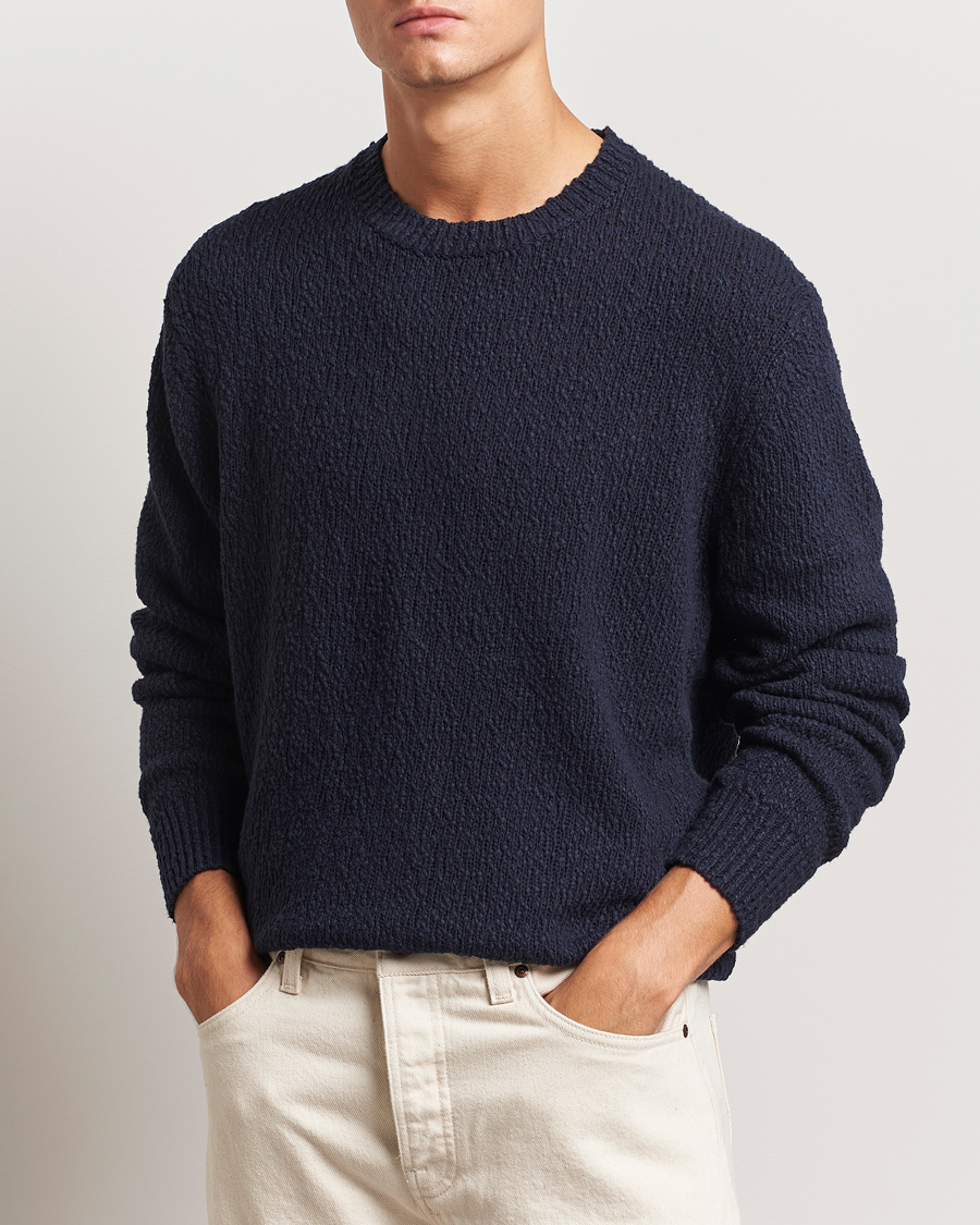 Herren |  | LES DEUX | Errol Cotton Roundneck Dark Navy