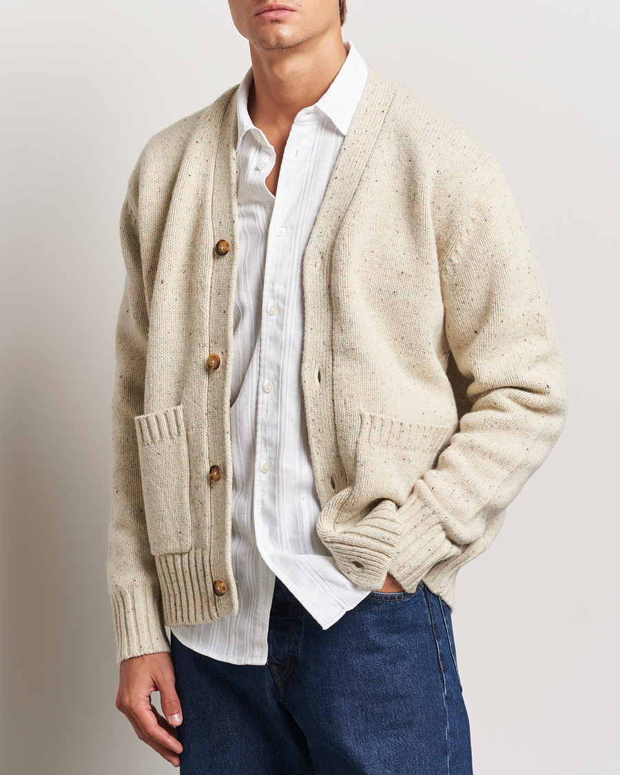 Herren |  | LES DEUX | Gary Fleck Wool Cardigan Light Sand