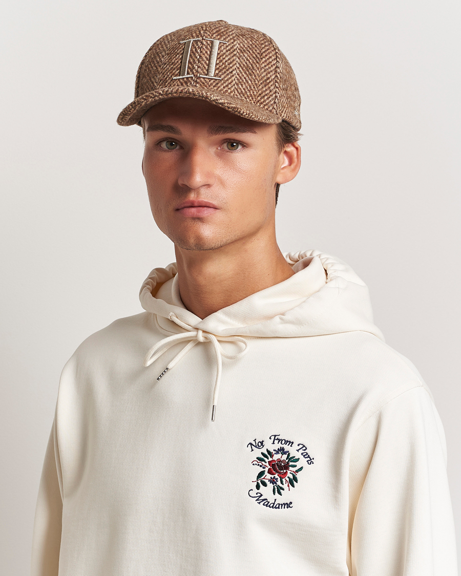 Herren |  | LES DEUX | Herringbone Baseball Cap Coffee Brown