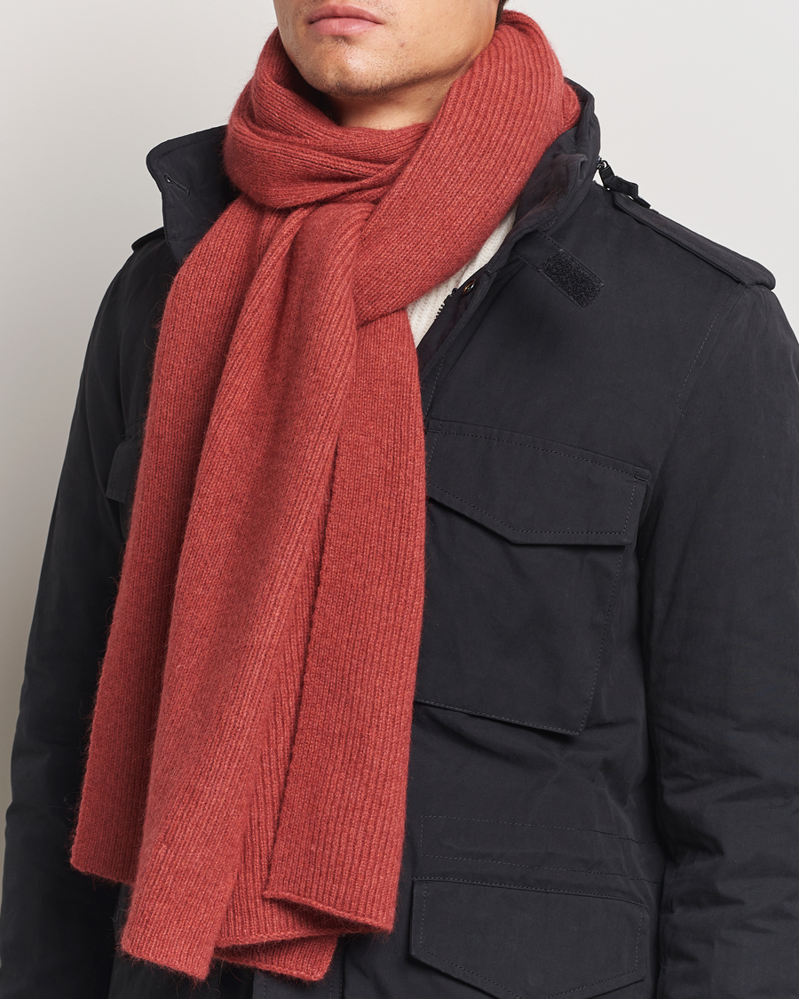 Herren |  | Le Bonnet | Lambswool/Caregora Scarf Terra