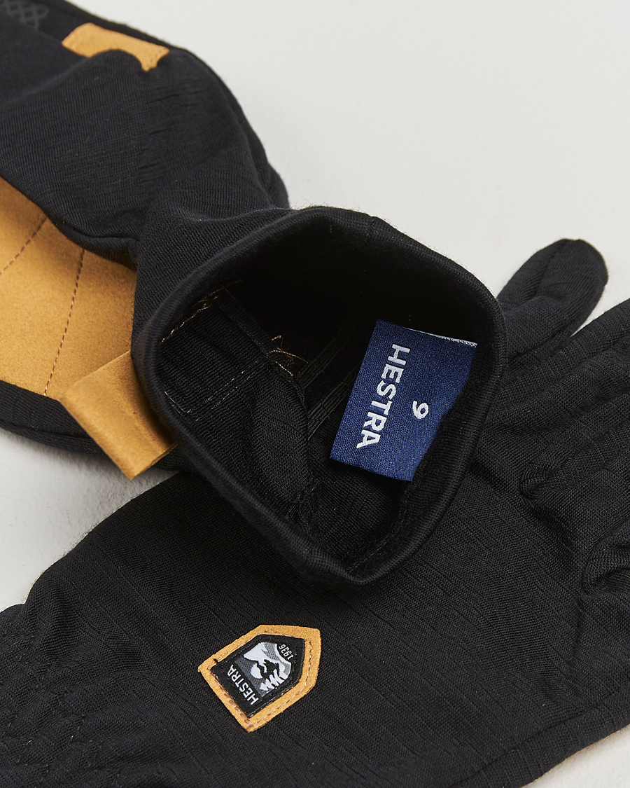 Herren |  | Hestra | Merino Windwool Liner Glove Black