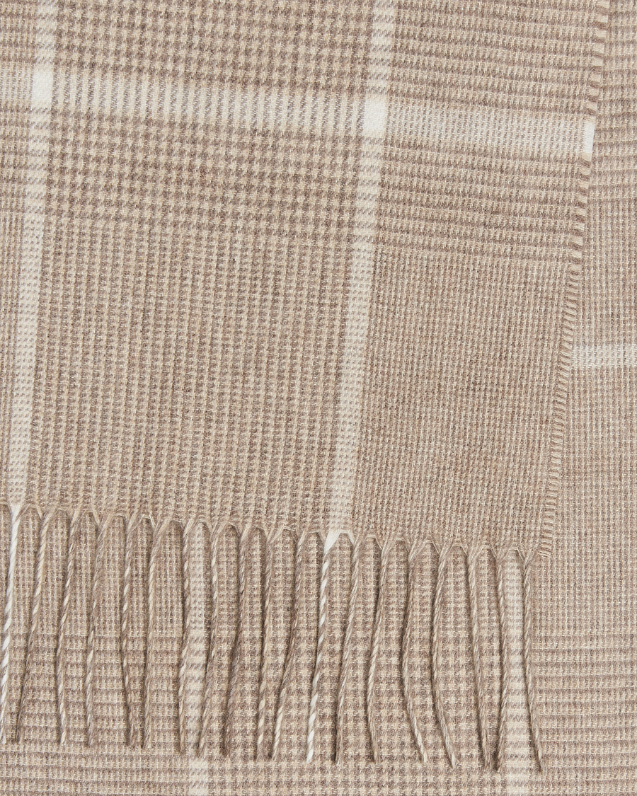 Herren |  | Piacenza Cashmere | Cashmere/Silk Overcheck Scarf Beige