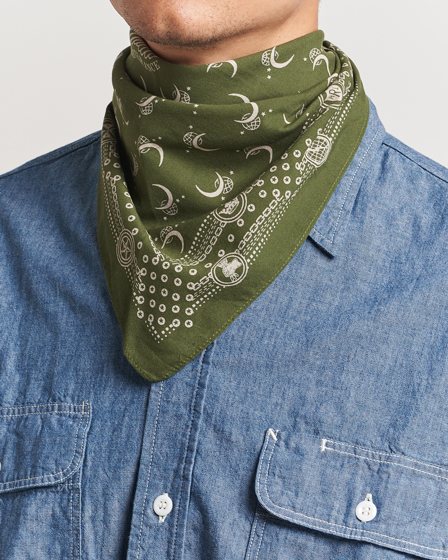 Herren |  | RRL | Flight Bandana Olive/Cream