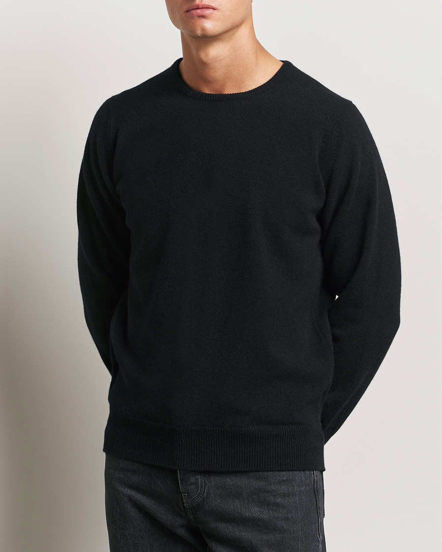 Herren | Kleidung | William Lockie | Rob Lambswool Crewneck Black