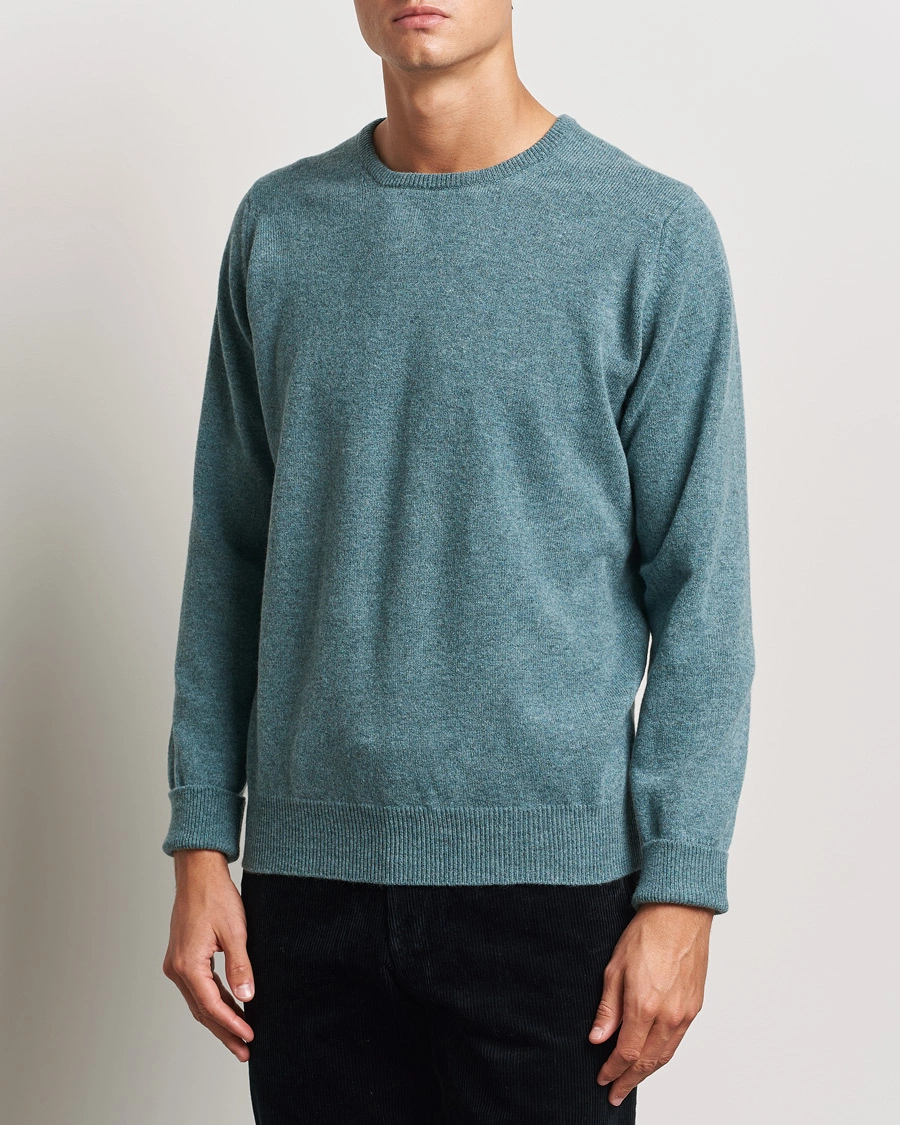 Herren | Pullover | William Lockie | Rob Lambswool Crewneck Caspian