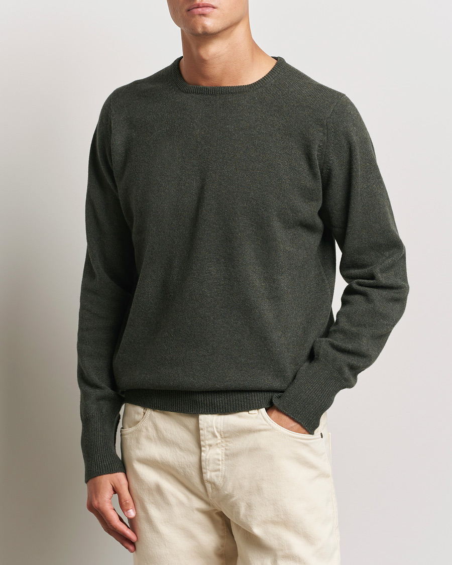 Herren | Kleidung | William Lockie | Rob Lambswool Crewneck Seaweed