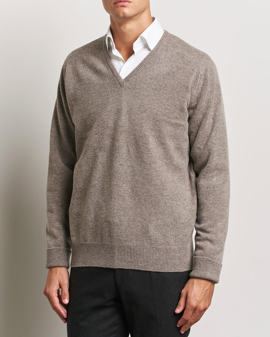 Herren | Kleidung | William Lockie | Rob Lambswool V-Neck Vole