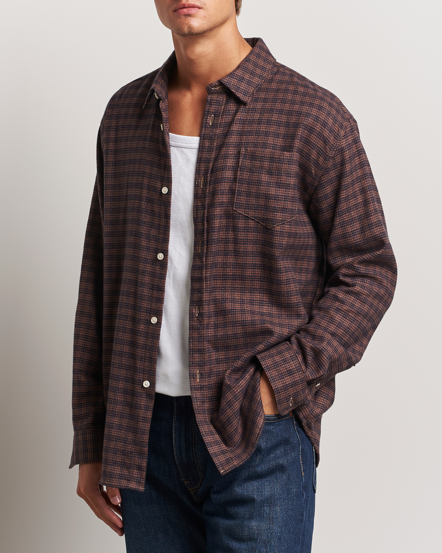 Herren |  | Palmes | Joseph Flannel Shirt Navy