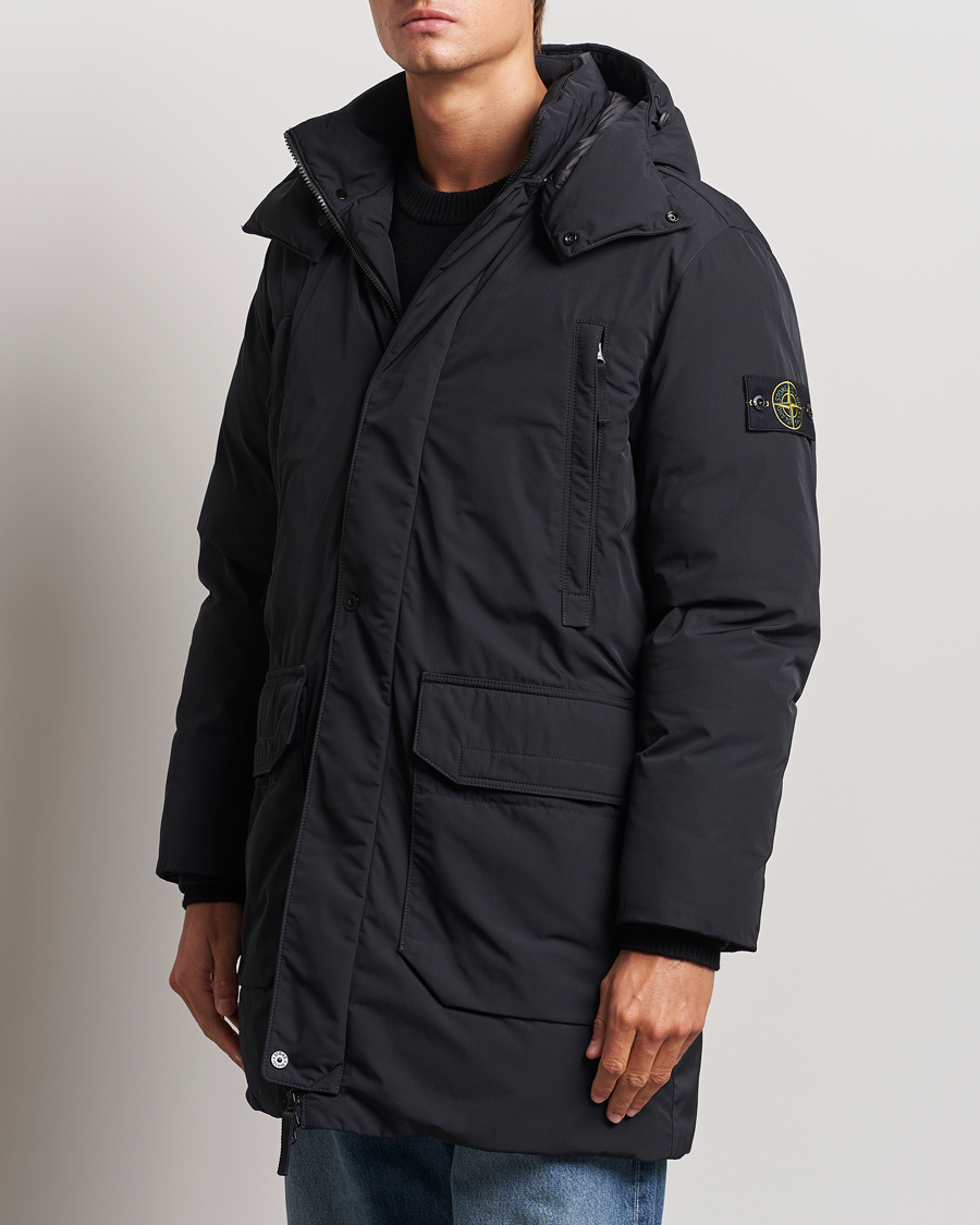 Herren |  | Stone Island | Micro Twill Hooded Parka Black