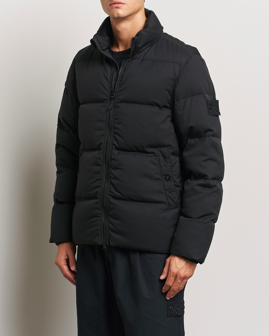 Herren | Daunenjacken | Stone Island | Ghost Wool Twill Down Jacket Black