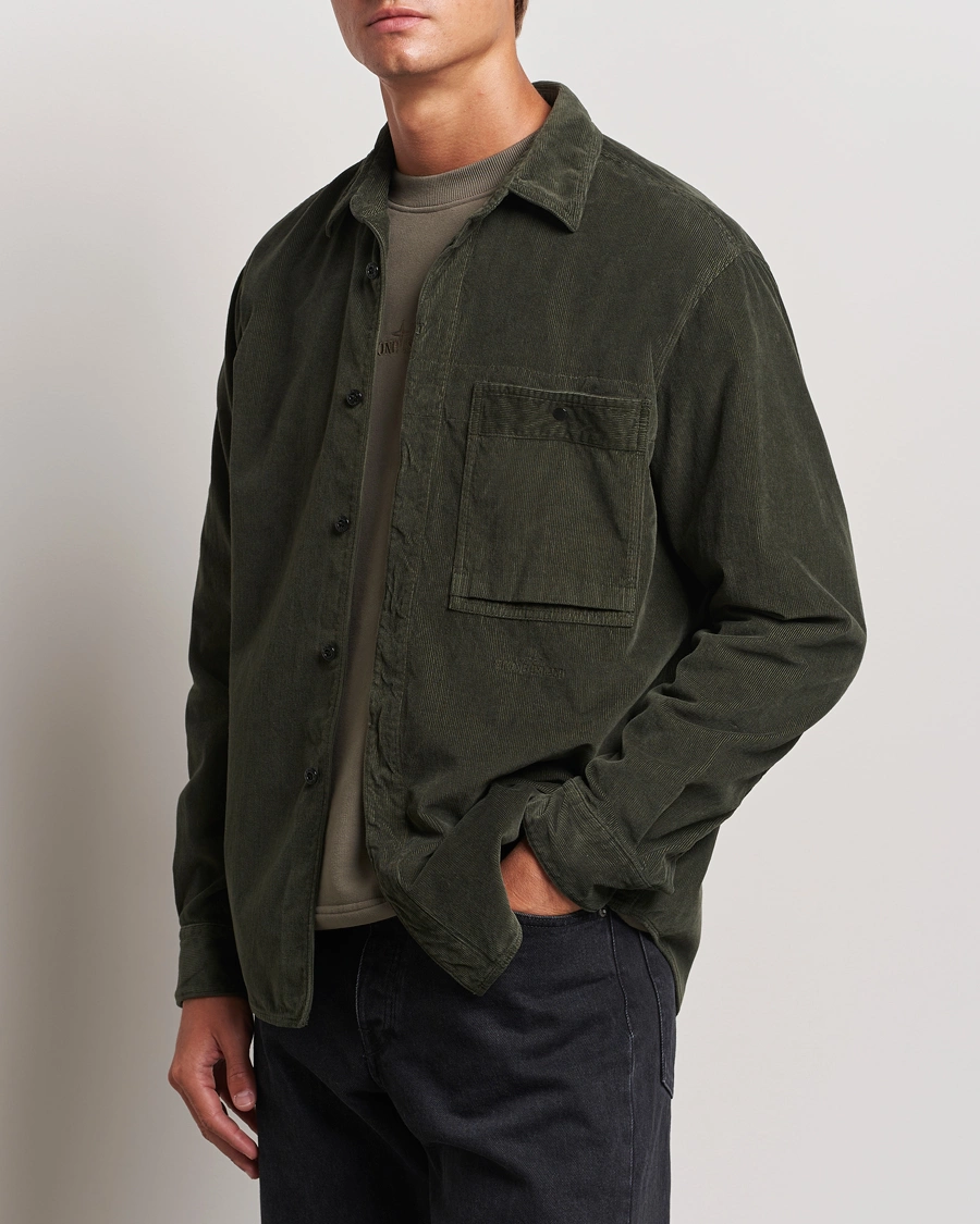 Herren |  | Stone Island | Cotton Cord Overshirt Musk