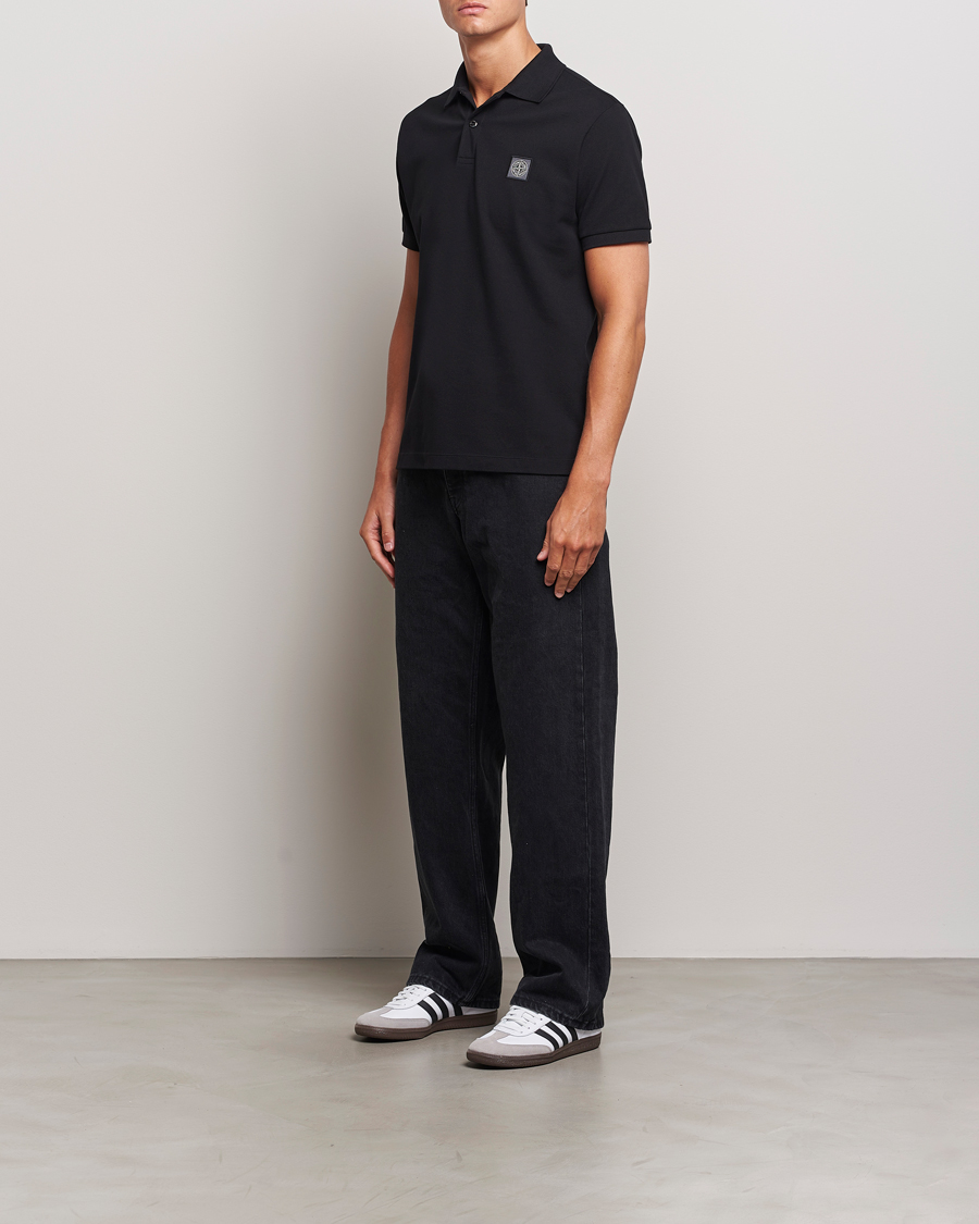 Stone Island Cotton Pique Polo Black bei Care of Carl