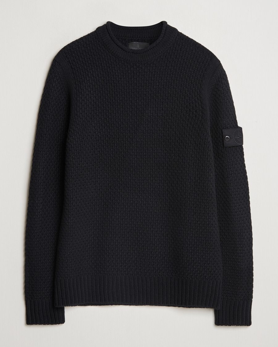 Stone Island Ghost Knitted Geelong Mock Neck Black bei Care of Carl