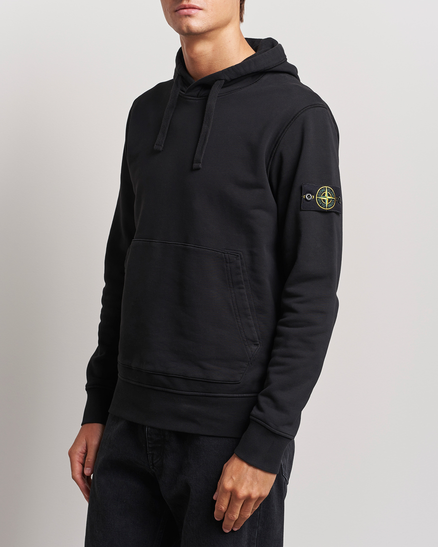 Herren |  | Stone Island | Garment Dyed Fleece Hood Black