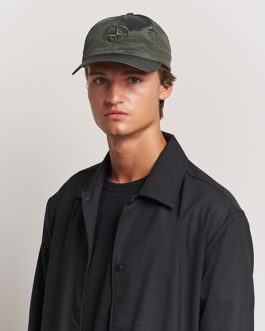 Herren |  | Stone Island | Nylon Metal Logo Cap Musk