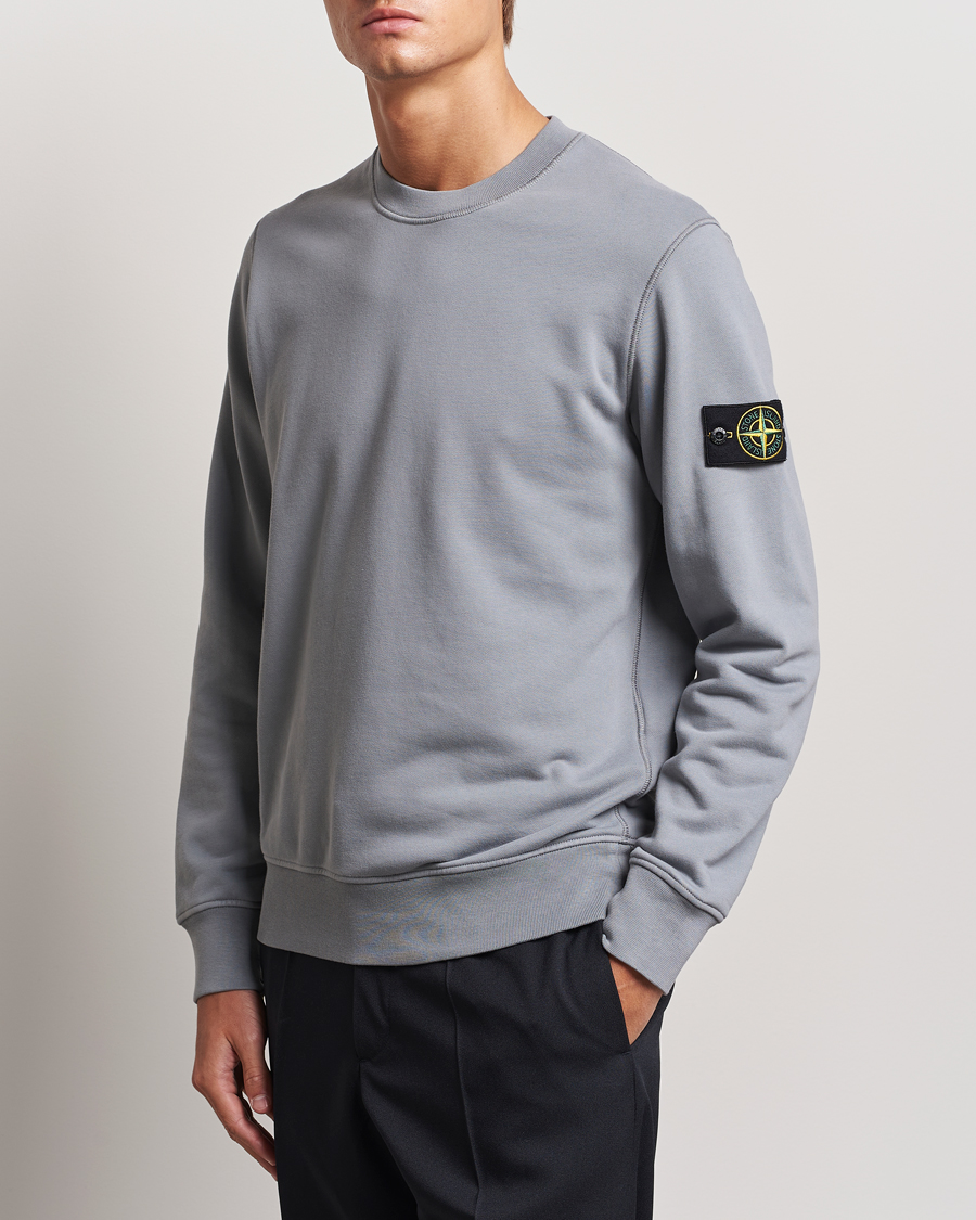 Herren |  | Stone Island | Garment Dyed Fleece Sweatshirt Grey Green