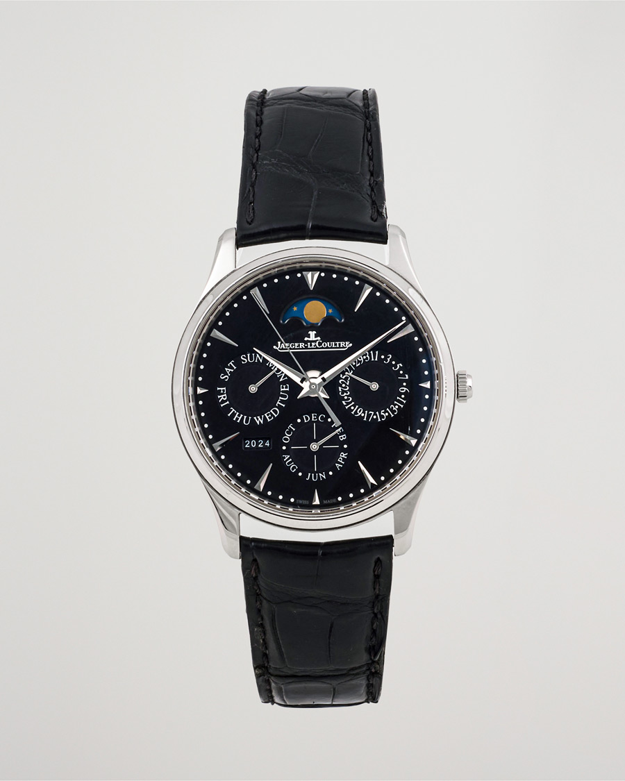 Jaeger LeCoultre Pre Owned Master Ultra Thin Perpetual Silver