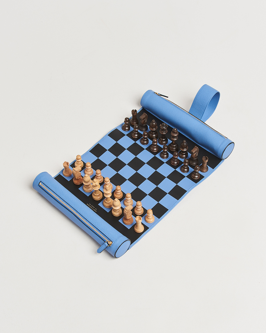 Herren |  | Smythson | Panama Chess Roll Nile Blue