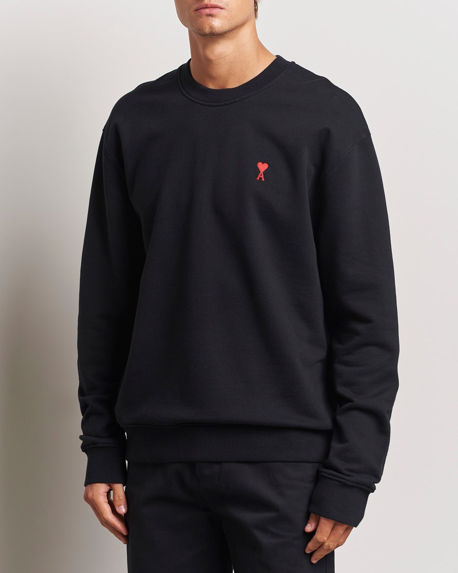 Herren | Sweatshirts | AMI | Heart Logo Sweatshirt Black