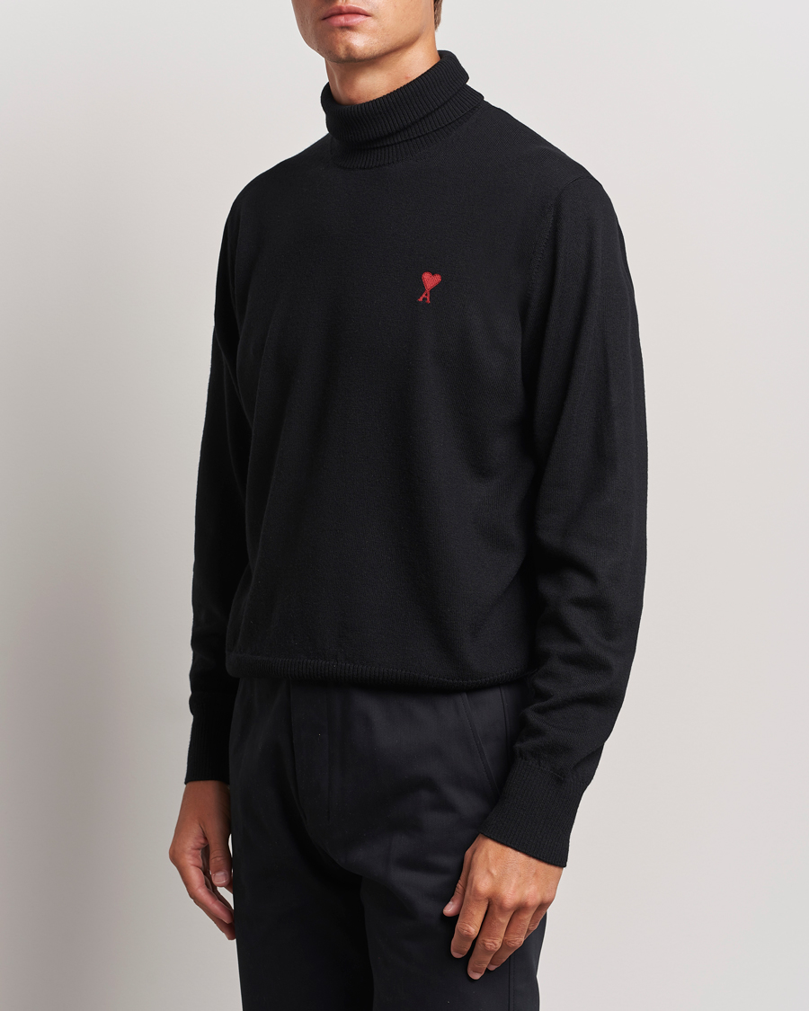 Herren | Kategorie | AMI | Heart Logo Wool Turtleneck Black