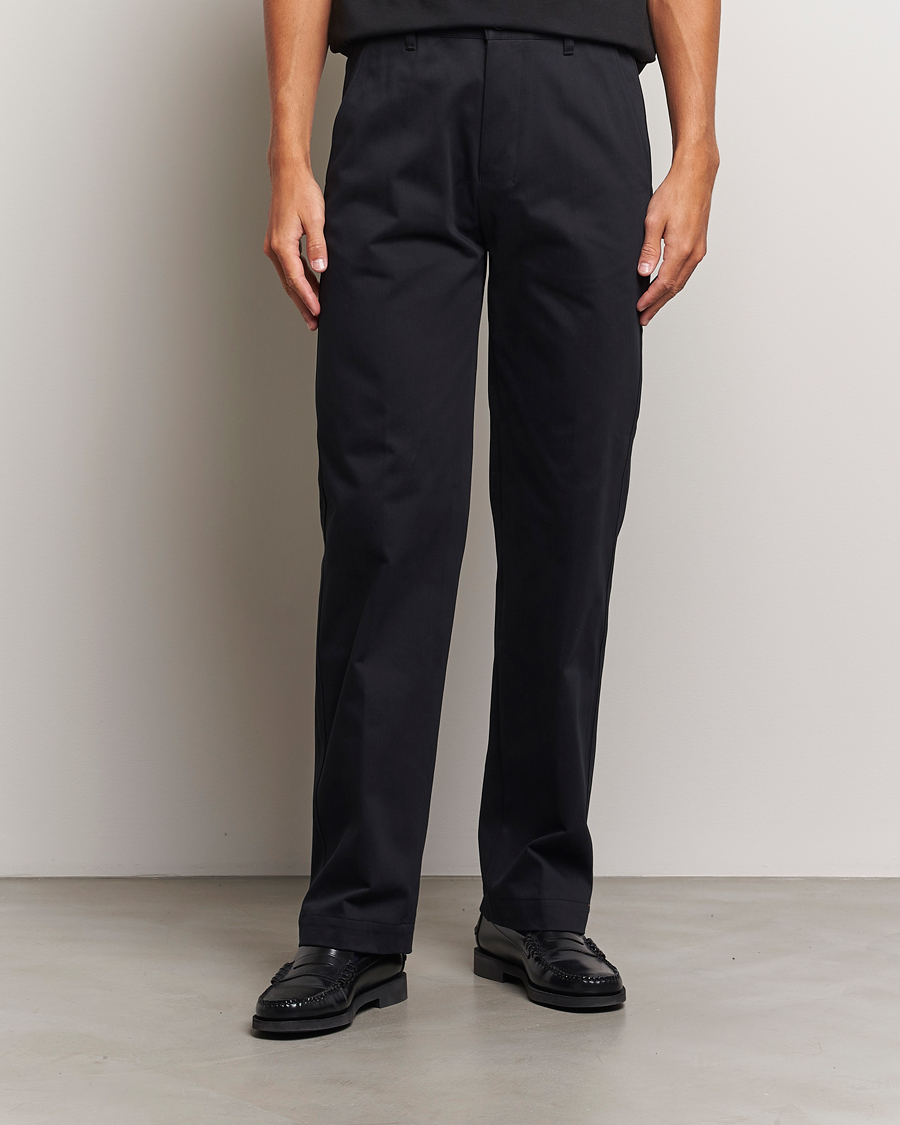 Herren | Chinos | AMI | Straight Fit Chino Trousers Black