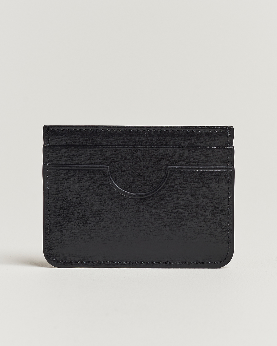Herren | AMI | AMI | Tonal Logo Leather Cardholder Black