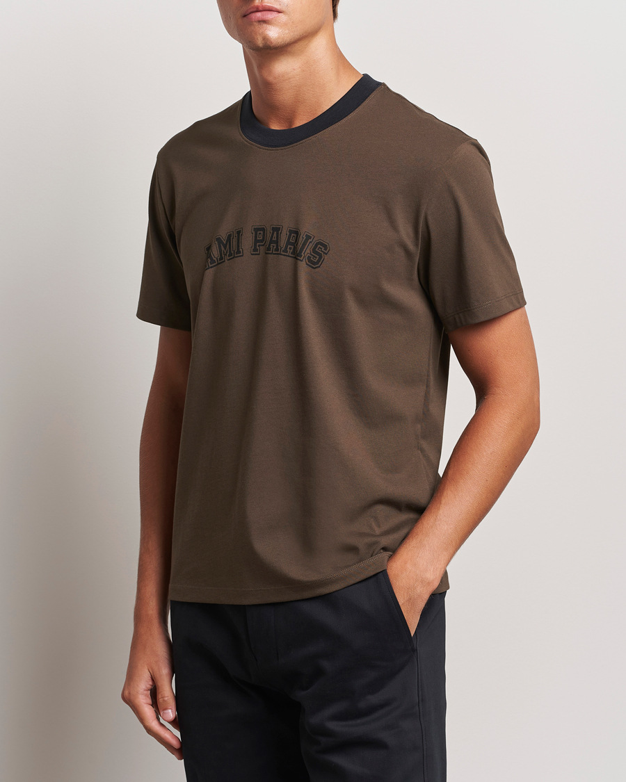 Herren | Kategorie | AMI | Paris Logo T-Shirt Dark Coffee