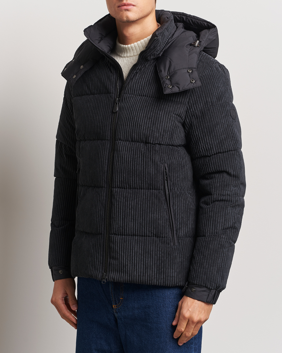 Herren |  | Save The Duck | Albus Cord Padded Puffer Jacket Black