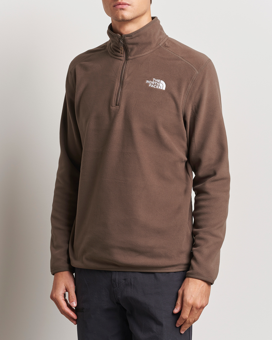 Herren |  | The North Face | 100 Glacier Fleece 1/4 Zip Dark Brown