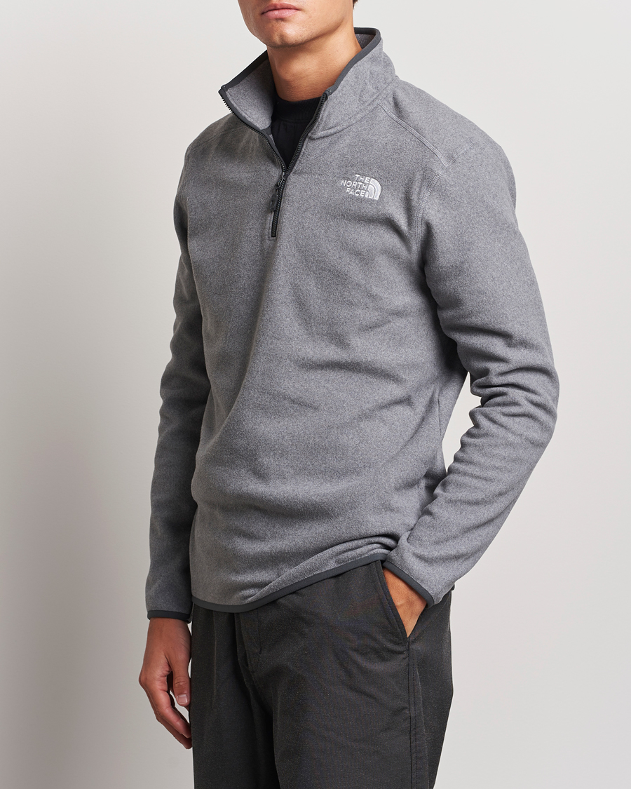 Herren | Active | The North Face | 100 Glacier Fleece 1/4 Zip Grey Heather