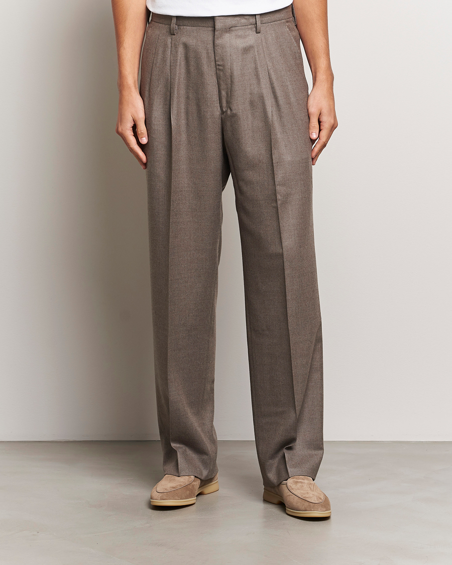 Herren |  | Auralee | Superlight Wool Slacks Top Brown