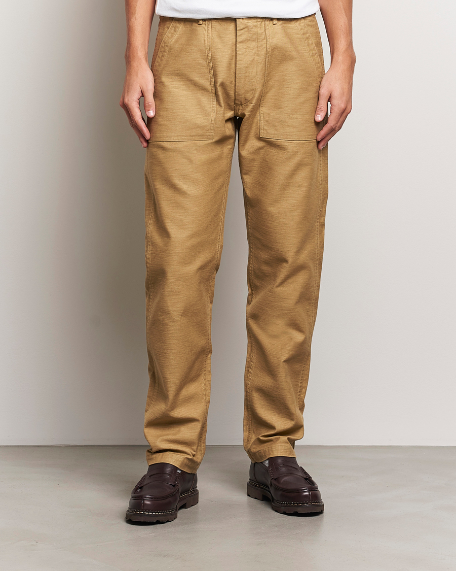 Herren |  | orSlow | Slim Fit Original Sateen Fatigue Pants Khaki