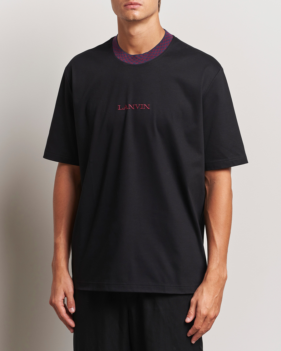 Herren |  | Lanvin | Curb Detail Logo T-Shirt Black